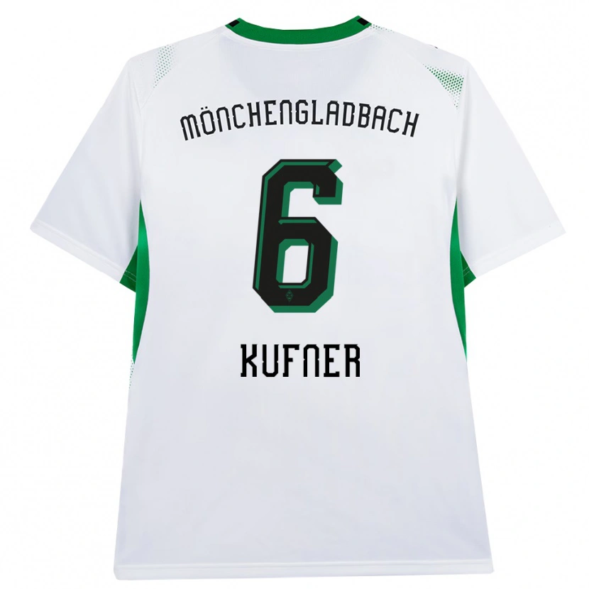 Danxen Dames Anne-Catherine Kufner #6 Wit Zwart Groen Thuisshirt Thuistenue 2026/27 T-Shirt