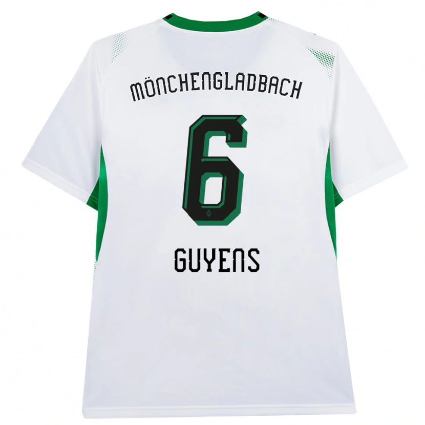 Danxen Dames Emily Guyens #6 Wit Zwart Groen Thuisshirt Thuistenue 2026/27 T-Shirt