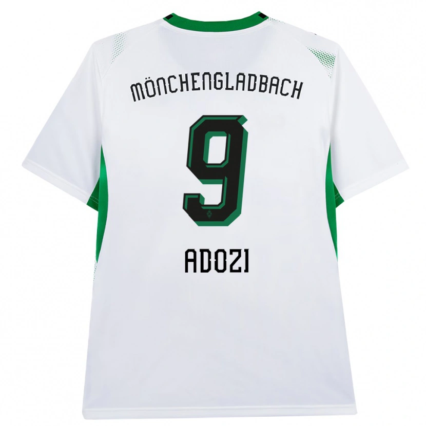 Danxen Dames Justin Adozi #9 Wit Zwart Groen Thuisshirt Thuistenue 2026/27 T-Shirt