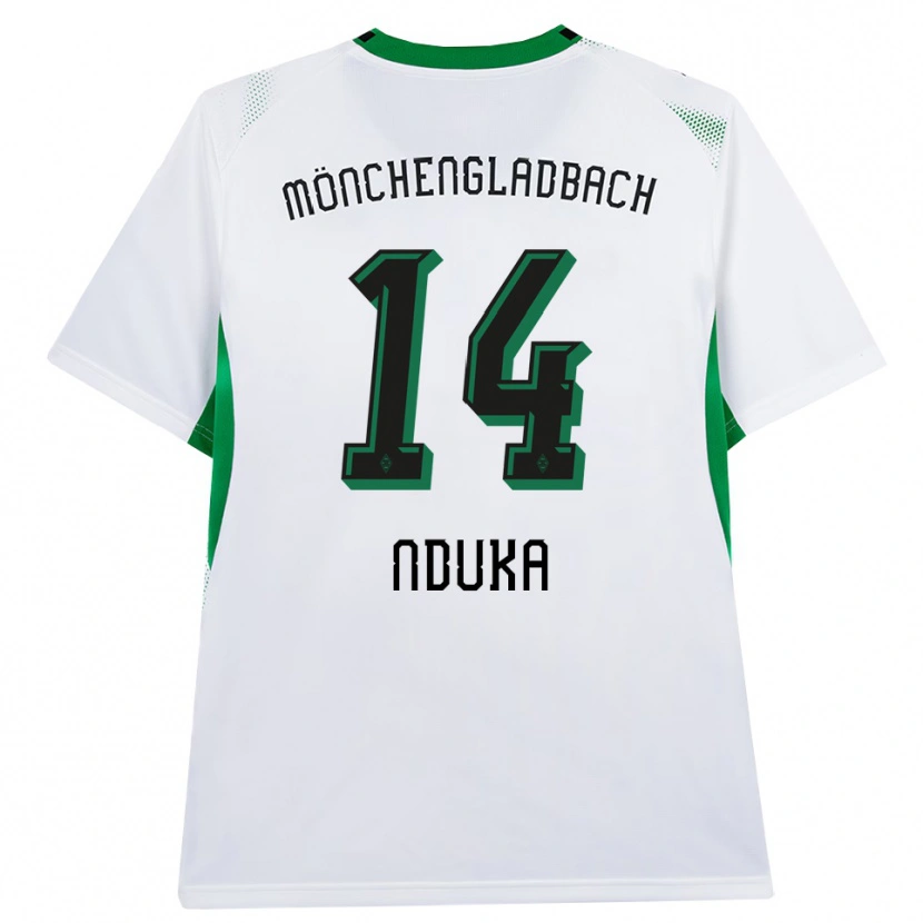 Danxen Dames Michael Nduka #14 Wit Zwart Groen Thuisshirt Thuistenue 2026/27 T-Shirt