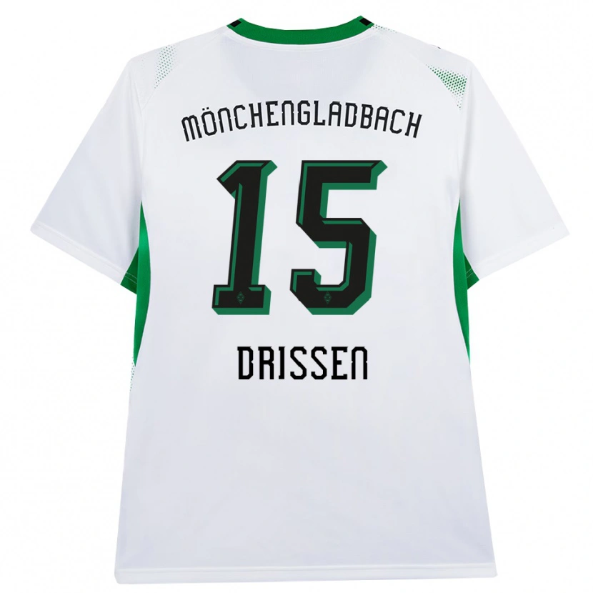 Danxen Dames Sam Drissen #15 Wit Zwart Groen Thuisshirt Thuistenue 2026/27 T-Shirt