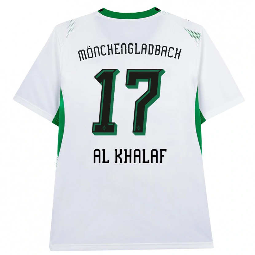 Danxen Dames Abdul Al-Khalaf #17 Wit Zwart Groen Thuisshirt Thuistenue 2026/27 T-Shirt