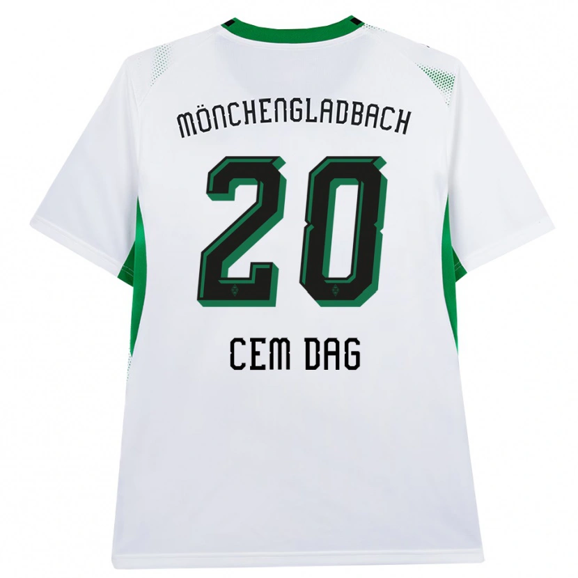 Danxen Dames Cem Dag #20 Wit Zwart Groen Thuisshirt Thuistenue 2026/27 T-Shirt