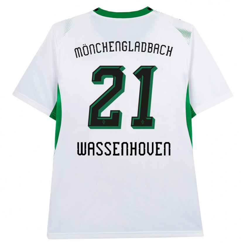 Danxen Dames Michelle Wassenhoven #21 Wit Zwart Groen Thuisshirt Thuistenue 2026/27 T-Shirt