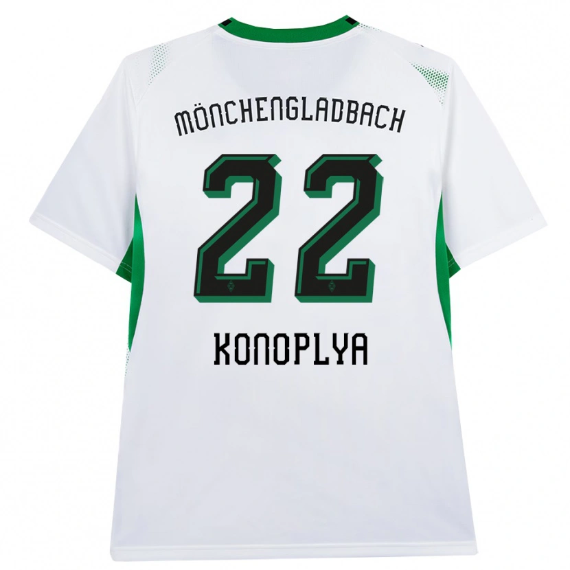 Danxen Dames Yukhym Konoplya #22 Wit Zwart Groen Thuisshirt Thuistenue 2026/27 T-Shirt