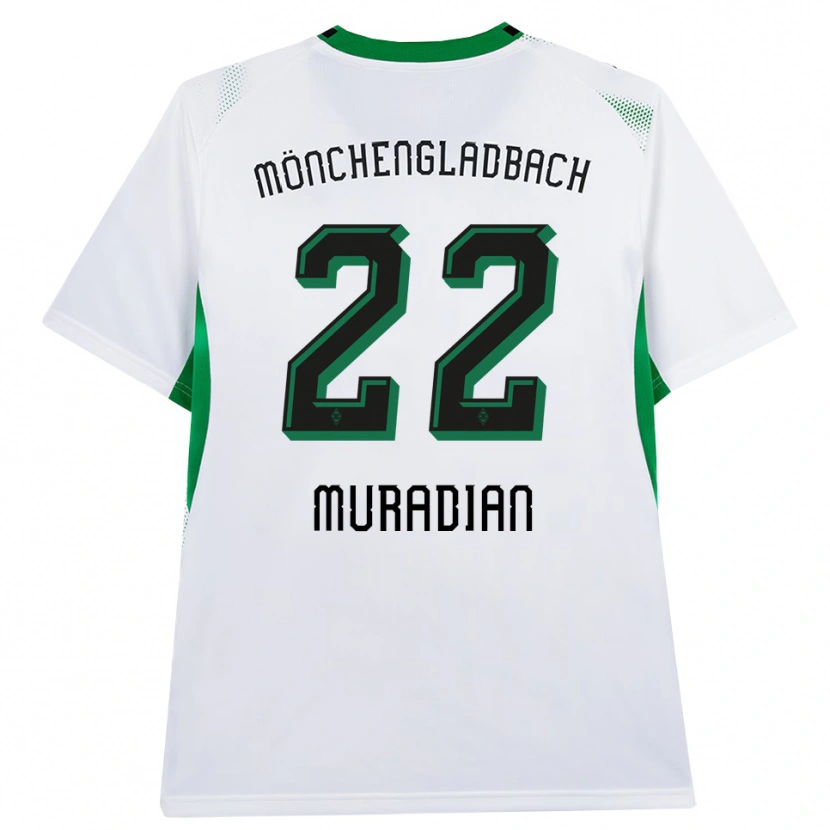 Danxen Dames Artem Muradyan #22 Wit Zwart Groen Thuisshirt Thuistenue 2026/27 T-Shirt