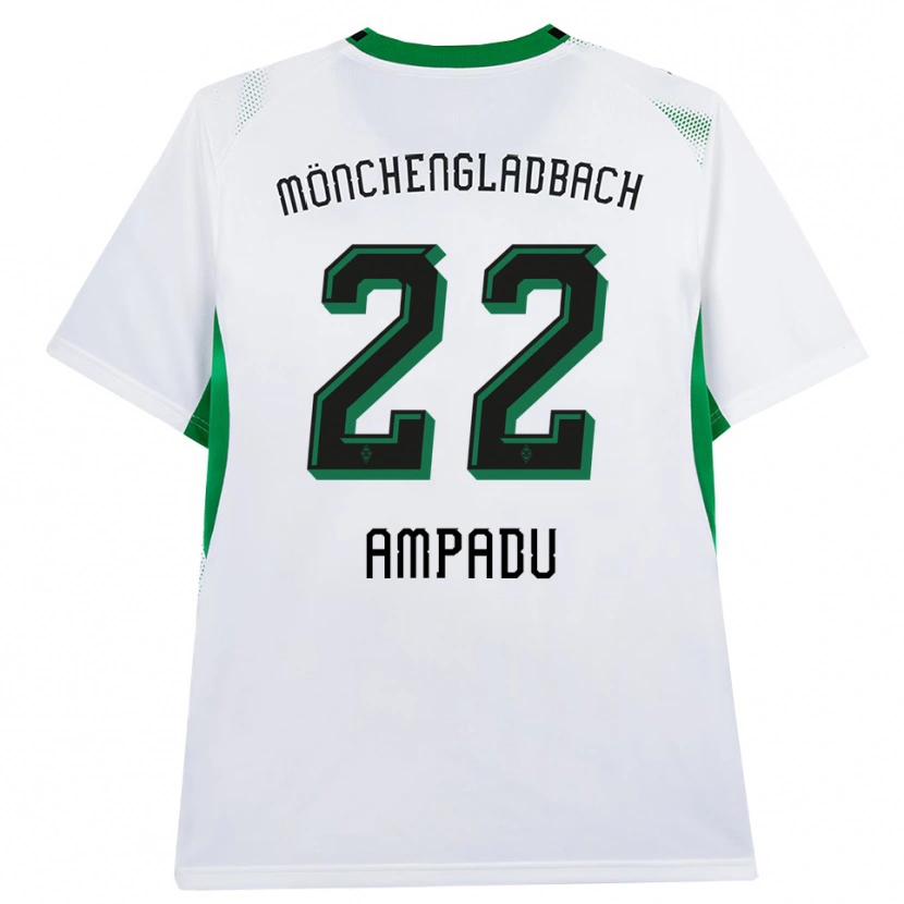 Danxen Dames Leon Ampadu #22 Wit Zwart Groen Thuisshirt Thuistenue 2026/27 T-Shirt