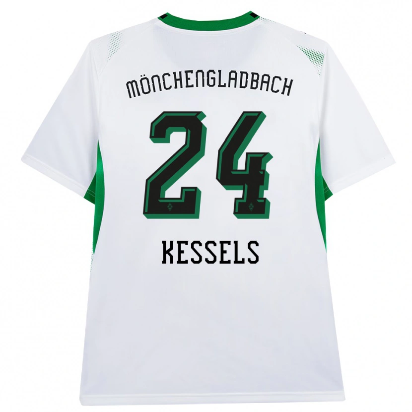 Danxen Dames Imke Kessels #24 Wit Zwart Groen Thuisshirt Thuistenue 2026/27 T-Shirt