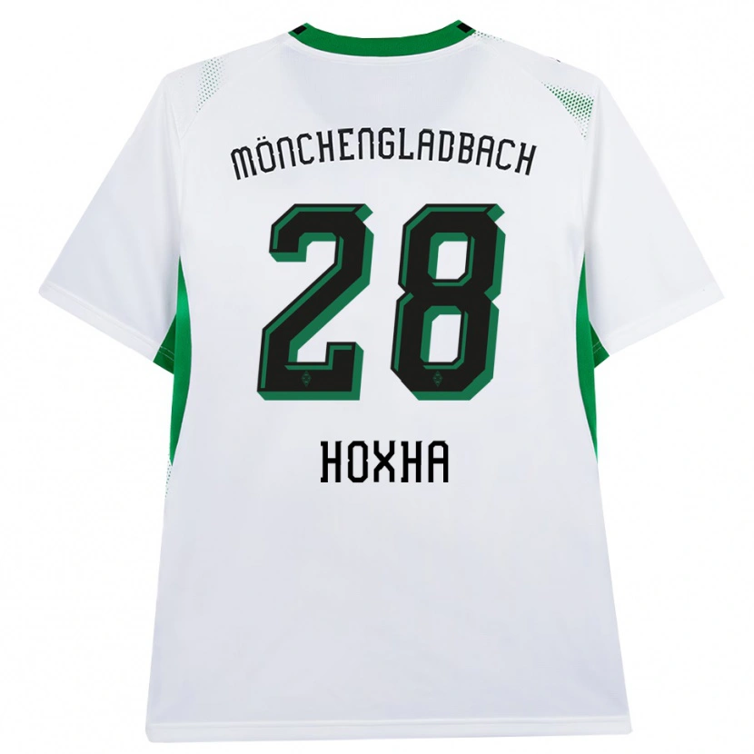 Danxen Dames Flavjo Hoxha #28 Wit Zwart Groen Thuisshirt Thuistenue 2026/27 T-Shirt
