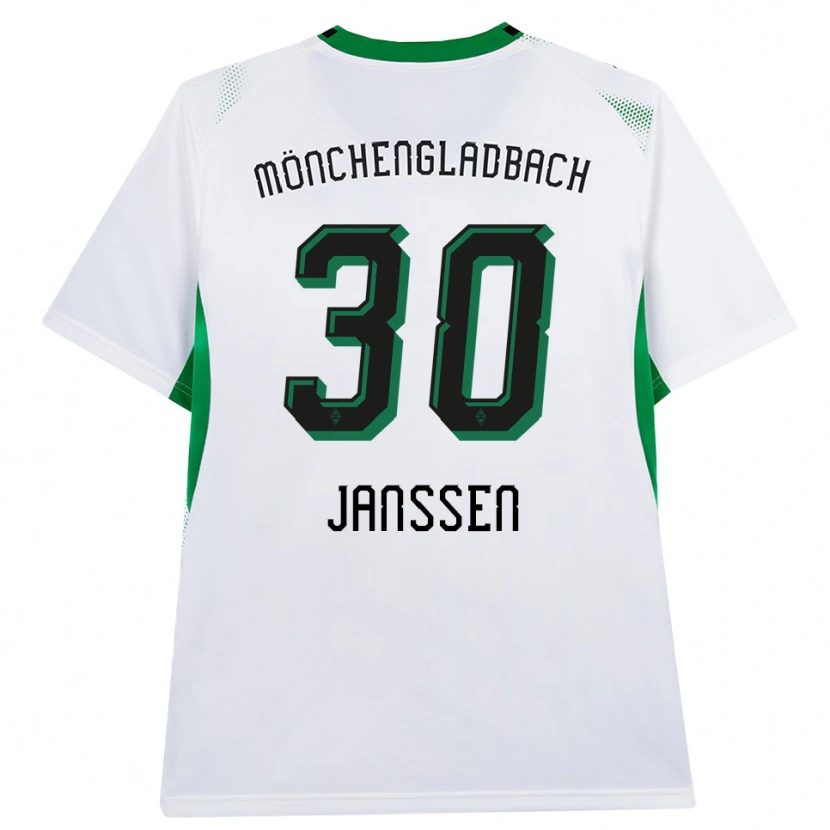 Danxen Dames Annalena Janssen #30 Wit Zwart Groen Thuisshirt Thuistenue 2026/27 T-Shirt