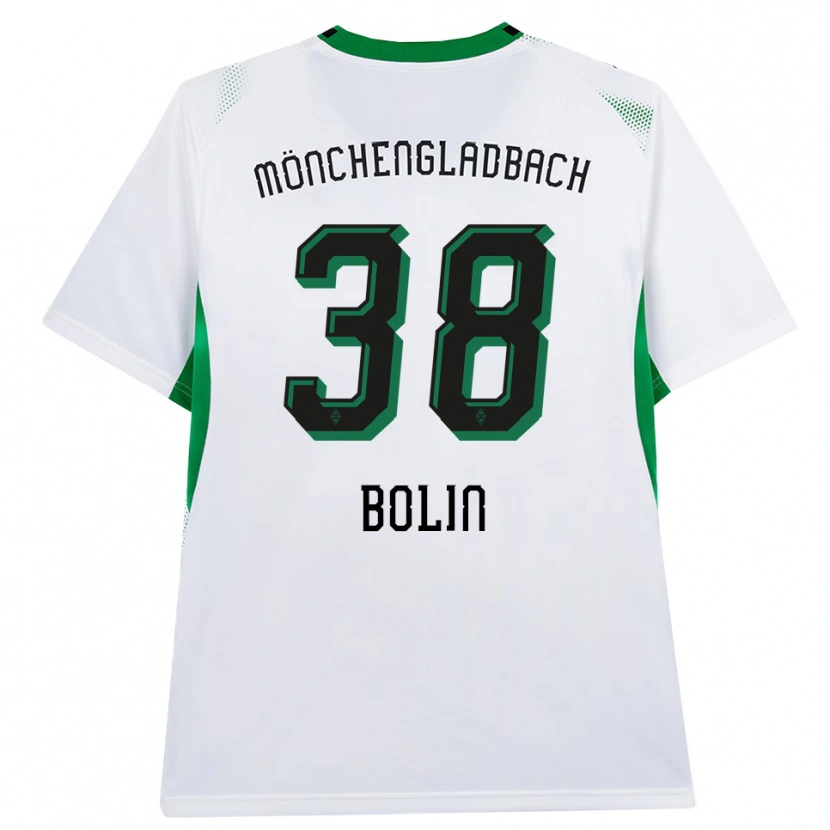 Danxen Dames Hugo Bolin #38 Wit Zwart Groen Thuisshirt Thuistenue 2026/27 T-Shirt