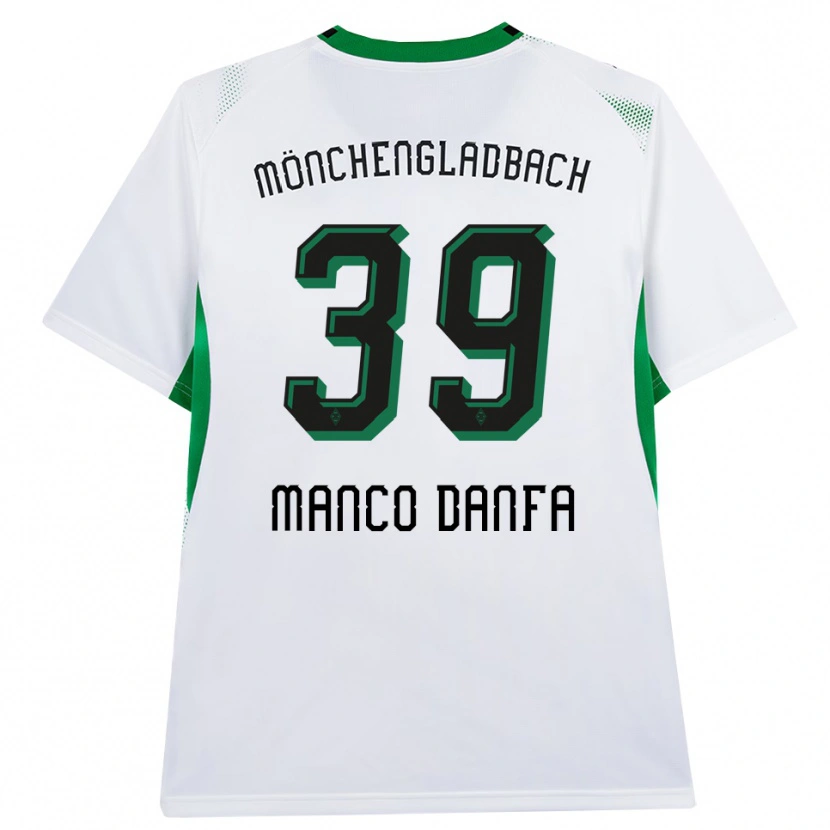 Danxen Dames Iaia Manco Danfa #39 Wit Zwart Groen Thuisshirt Thuistenue 2026/27 T-Shirt