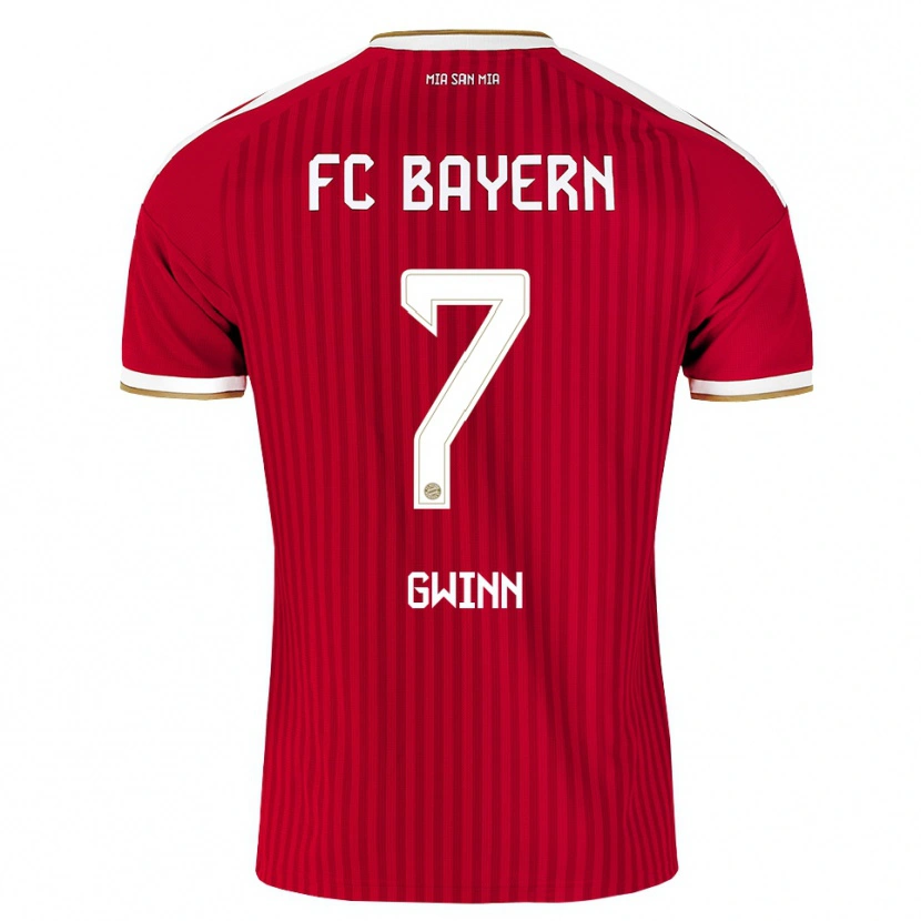 Danxen Dames Giulia Gwinn #7 Rood Wit Blauw Thuisshirt Thuistenue 2026/27 T-Shirt