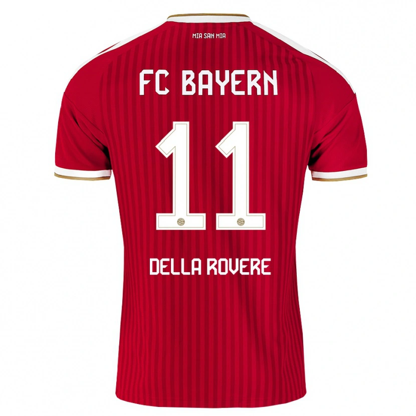 Danxen Dames Guido Della Rovere #11 Rood Wit Blauw Thuisshirt Thuistenue 2026/27 T-Shirt