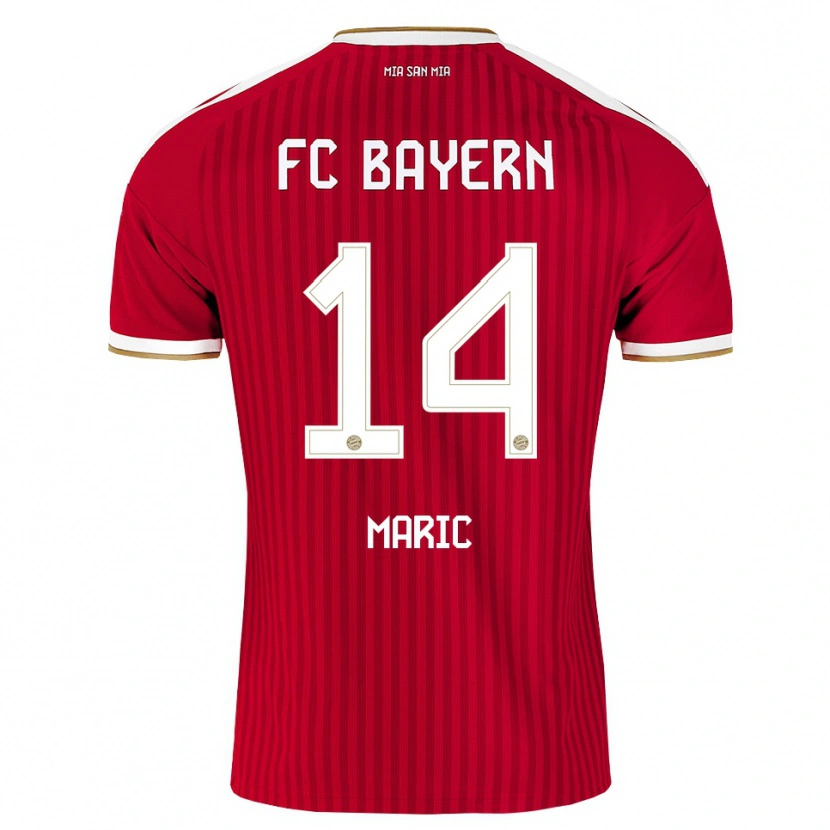 Danxen Dames Matteo Maric #14 Rood Wit Blauw Thuisshirt Thuistenue 2026/27 T-Shirt