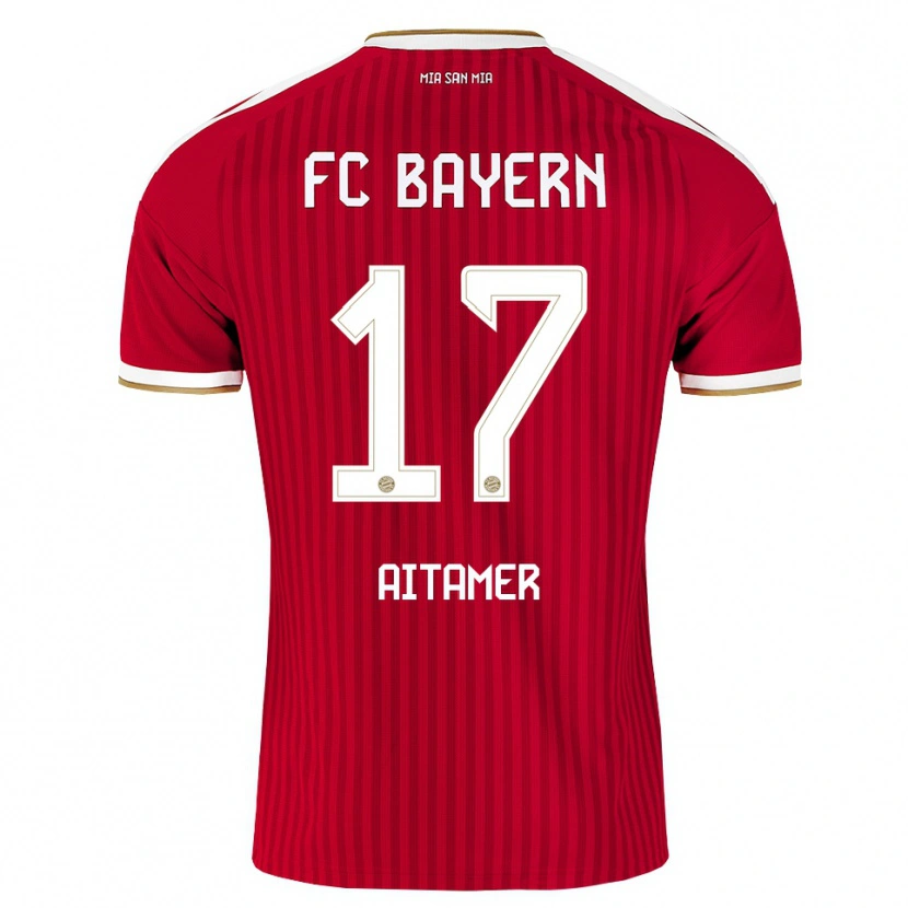 Danxen Dames Younes Aitamer #17 Rood Wit Blauw Thuisshirt Thuistenue 2026/27 T-Shirt