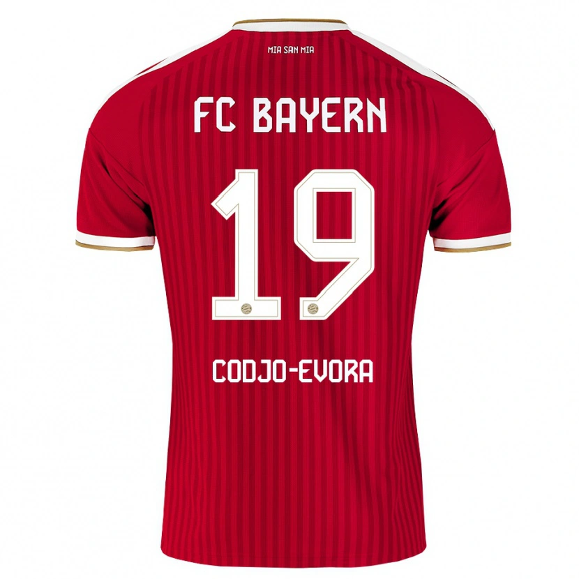 Danxen Dames Noah Codjo-Evora #19 Rood Wit Blauw Thuisshirt Thuistenue 2026/27 T-Shirt