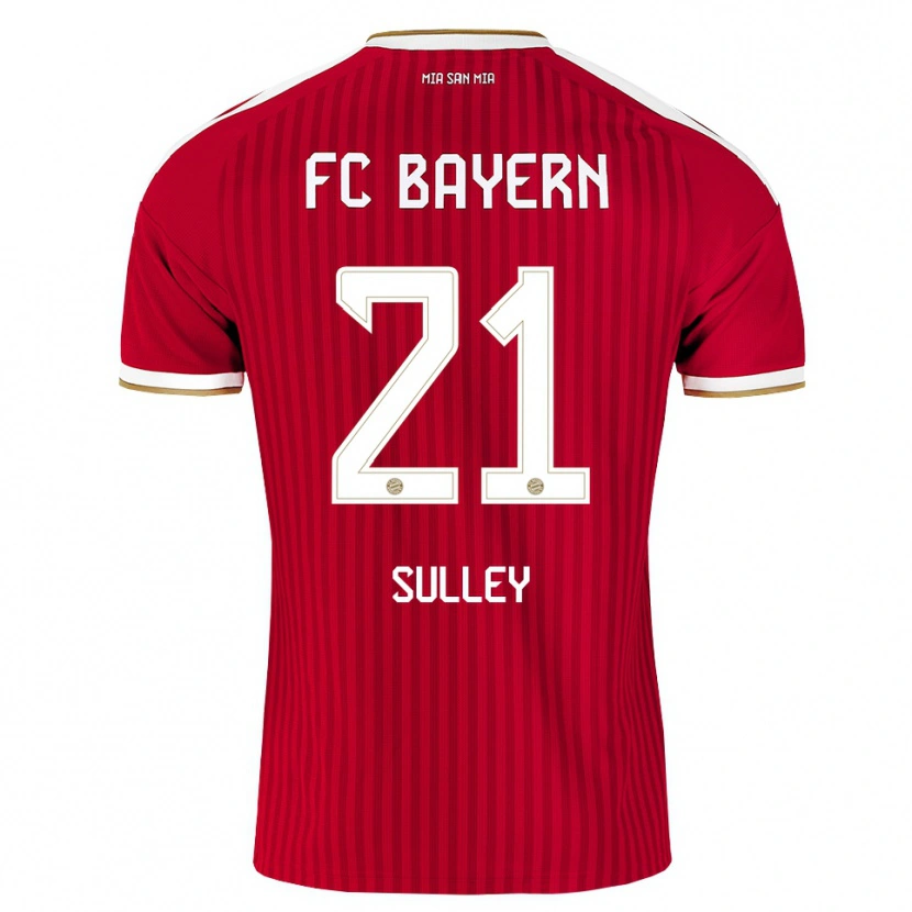 Danxen Dames Williams Baffour Sulley #21 Rood Wit Blauw Thuisshirt Thuistenue 2026/27 T-Shirt