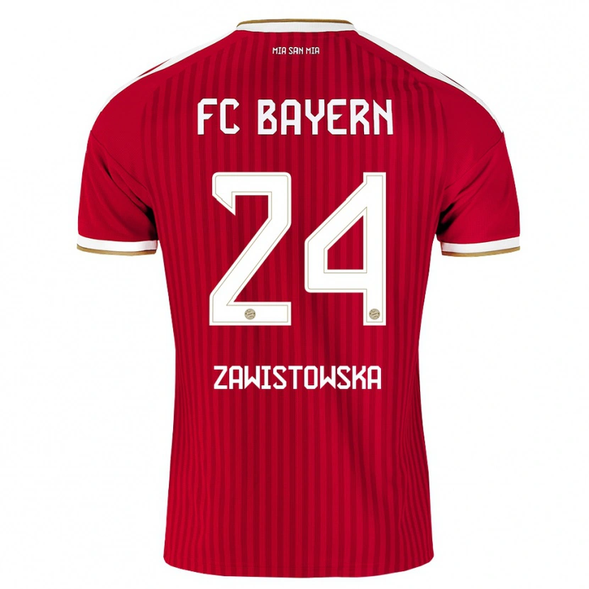 Danxen Dames Weronika Zawistowska #24 Rood Wit Blauw Thuisshirt Thuistenue 2026/27 T-Shirt