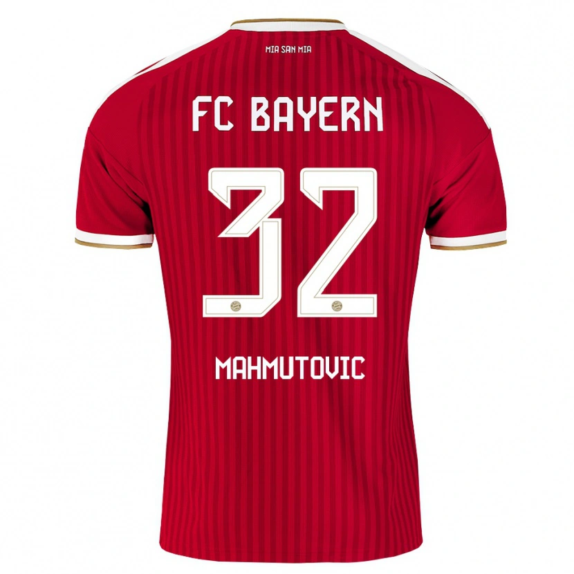 Danxen Dames Ena Mahmutovic #32 Rood Wit Blauw Thuisshirt Thuistenue 2026/27 T-Shirt