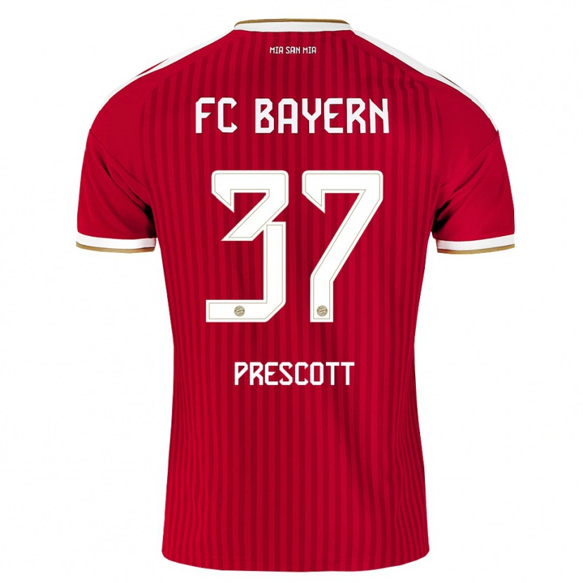 Danxen Dames Leonard Prescott #37 Rood Wit Blauw Thuisshirt Thuistenue 2026/27 T-Shirt