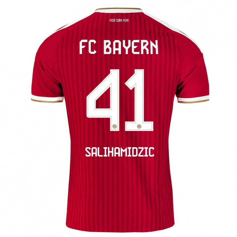 Danxen Dames Nick Salihamidzic #41 Rood Wit Blauw Thuisshirt Thuistenue 2026/27 T-Shirt