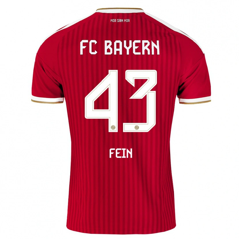Danxen Dames Adrian Fein #43 Rood Wit Blauw Thuisshirt Thuistenue 2026/27 T-Shirt