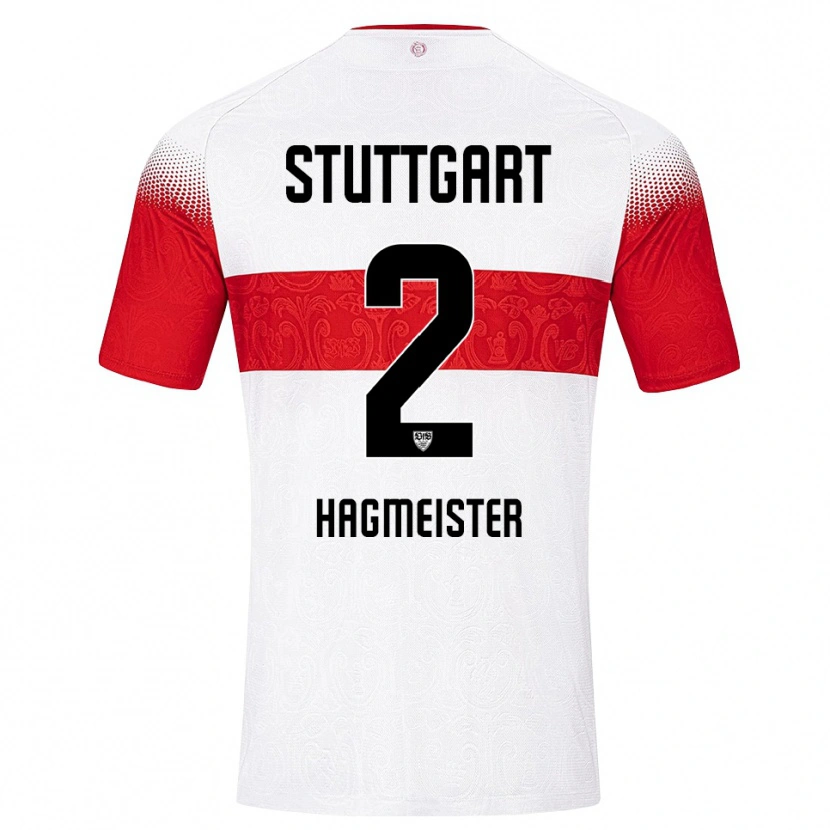 Danxen Dames Tom Hagmeister #2 Wit Rood Geel Thuisshirt Thuistenue 2026/27 T-Shirt