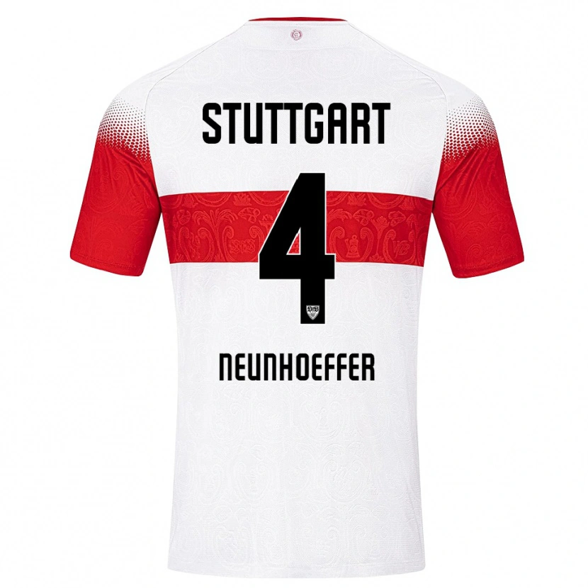 Danxen Dames Felix Neunhoeffer #4 Wit Rood Geel Thuisshirt Thuistenue 2026/27 T-Shirt