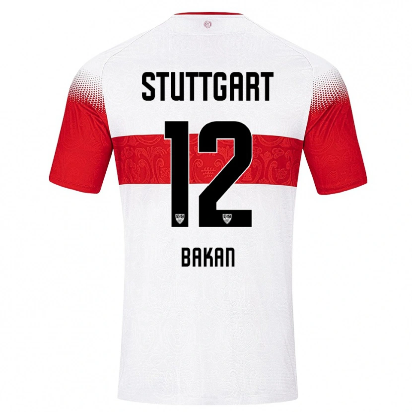 Danxen Dames Eren Bakan #12 Wit Rood Geel Thuisshirt Thuistenue 2026/27 T-Shirt