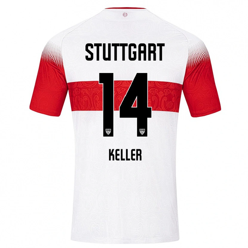 Danxen Dames Maxim Keller #14 Wit Rood Geel Thuisshirt Thuistenue 2026/27 T-Shirt