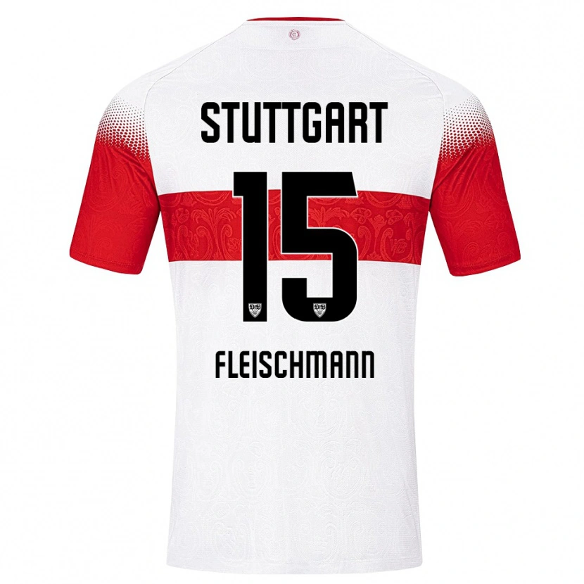 Danxen Dames Svea Fleischmann #15 Wit Rood Geel Thuisshirt Thuistenue 2026/27 T-Shirt