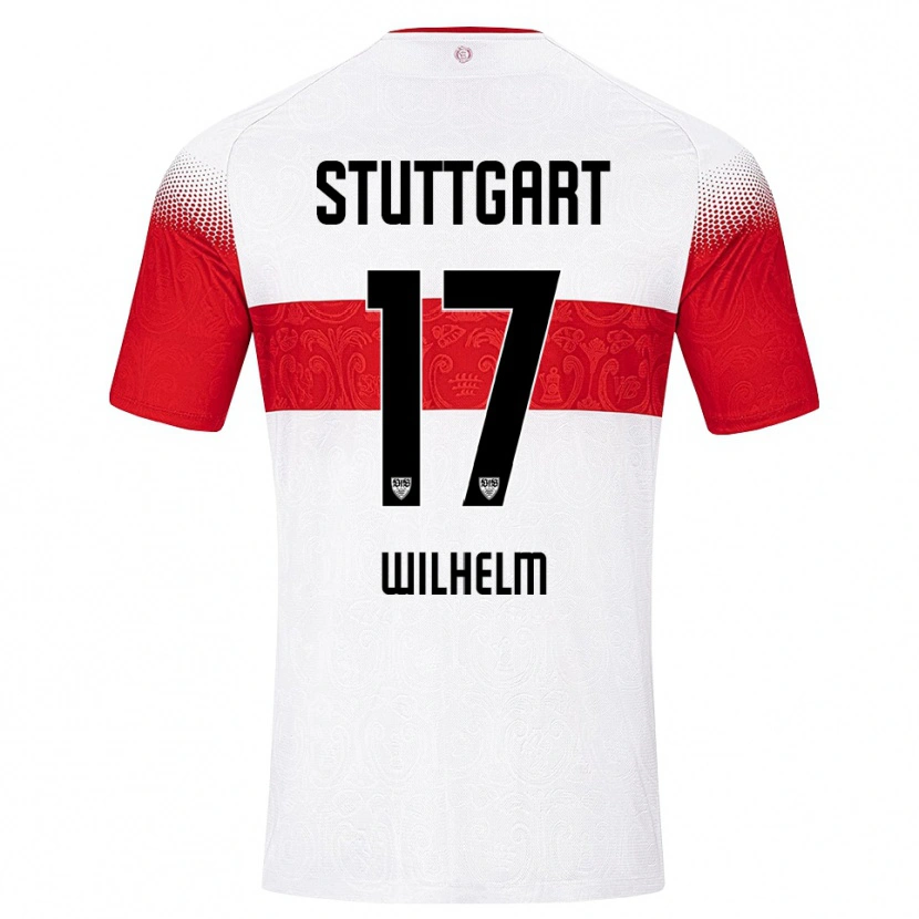 Danxen Dames Julian Wilhelm #17 Wit Rood Geel Thuisshirt Thuistenue 2026/27 T-Shirt