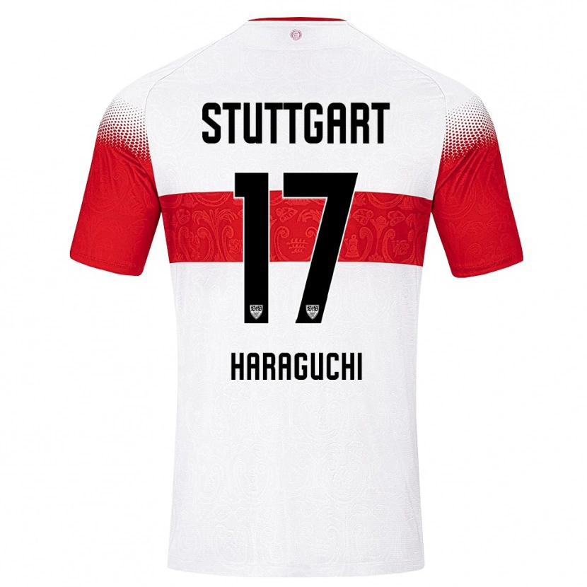 Danxen Dames Genki Haraguchi #17 Wit Rood Geel Thuisshirt Thuistenue 2026/27 T-Shirt