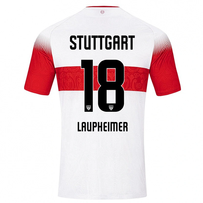 Danxen Dames Lukas Laupheimer #18 Wit Rood Geel Thuisshirt Thuistenue 2026/27 T-Shirt