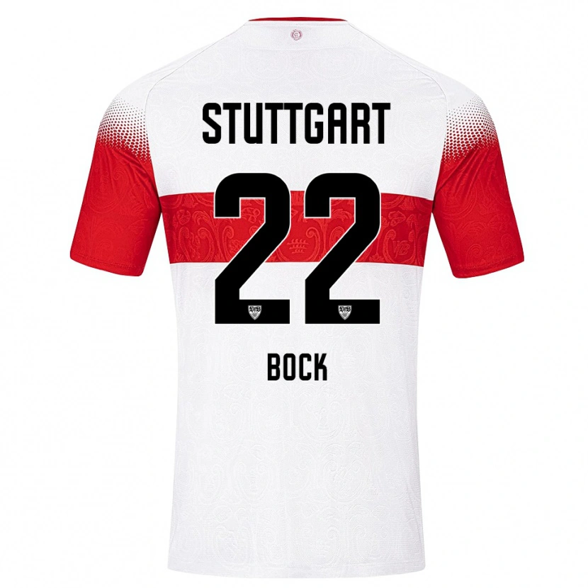 Danxen Dames Julian Bock #22 Wit Rood Geel Thuisshirt Thuistenue 2026/27 T-Shirt