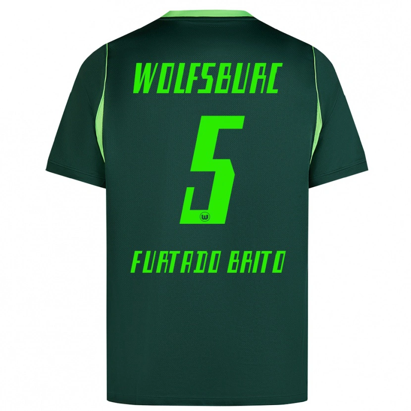 Danxen Dames Dinaylo Furtado Brito #5 Donkergroen Wit Thuisshirt Thuistenue 2026/27 T-Shirt
