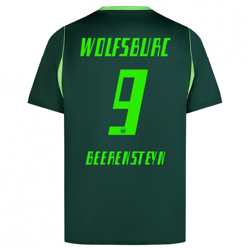 Danxen Dames Lineth Beerensteyn #9 Donkergroen Wit Thuisshirt Thuistenue 2026/27 T-Shirt