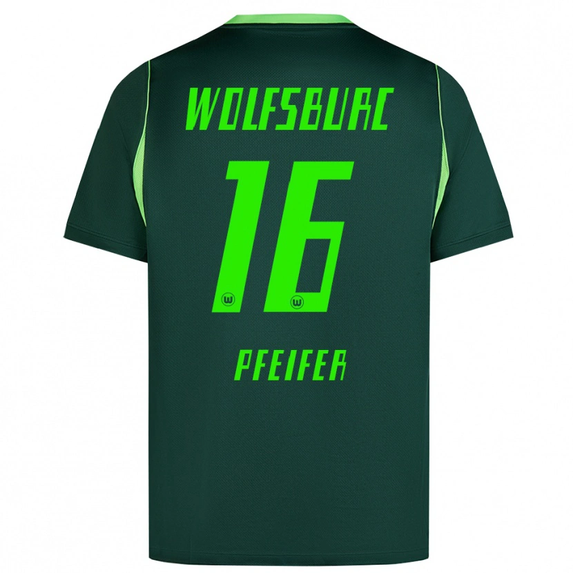 Danxen Dames Leo Pfeifer #16 Donkergroen Wit Thuisshirt Thuistenue 2026/27 T-Shirt