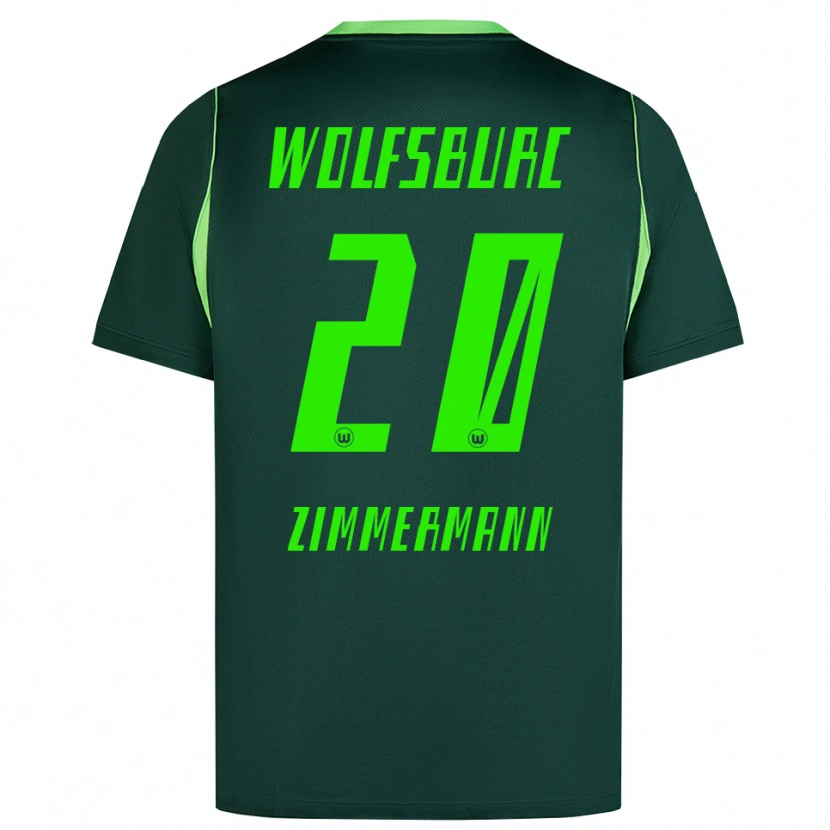 Danxen Dames Elia Zimmermann #20 Donkergroen Wit Thuisshirt Thuistenue 2026/27 T-Shirt