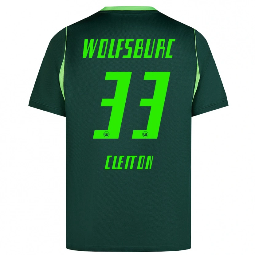 Danxen Dames Cleiton Santana Dos Santos #33 Donkergroen Wit Thuisshirt Thuistenue 2026/27 T-Shirt