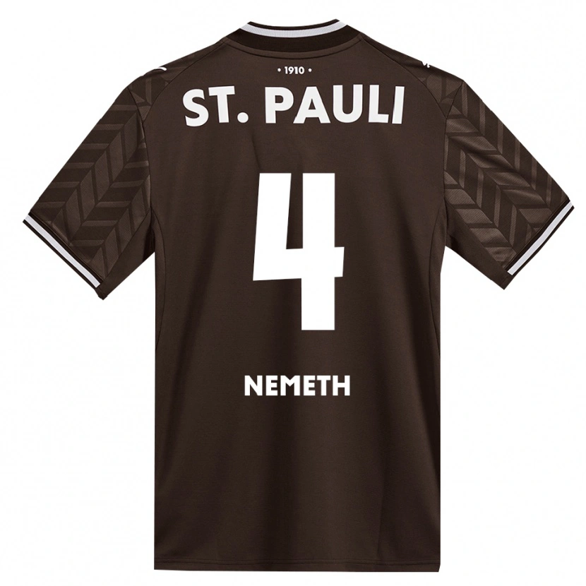 Danxen Dames David Nemeth #4 Cafe Wit Thuisshirt Thuistenue 2026/27 T-Shirt