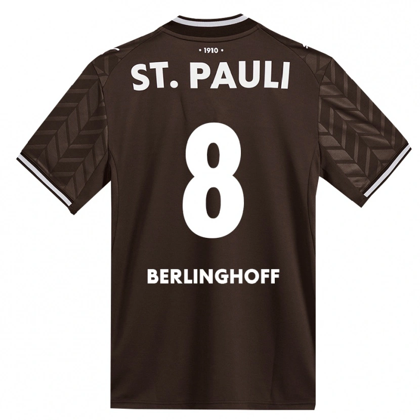Danxen Dames Marlene Berlinghoff #8 Cafe Wit Thuisshirt Thuistenue 2026/27 T-Shirt