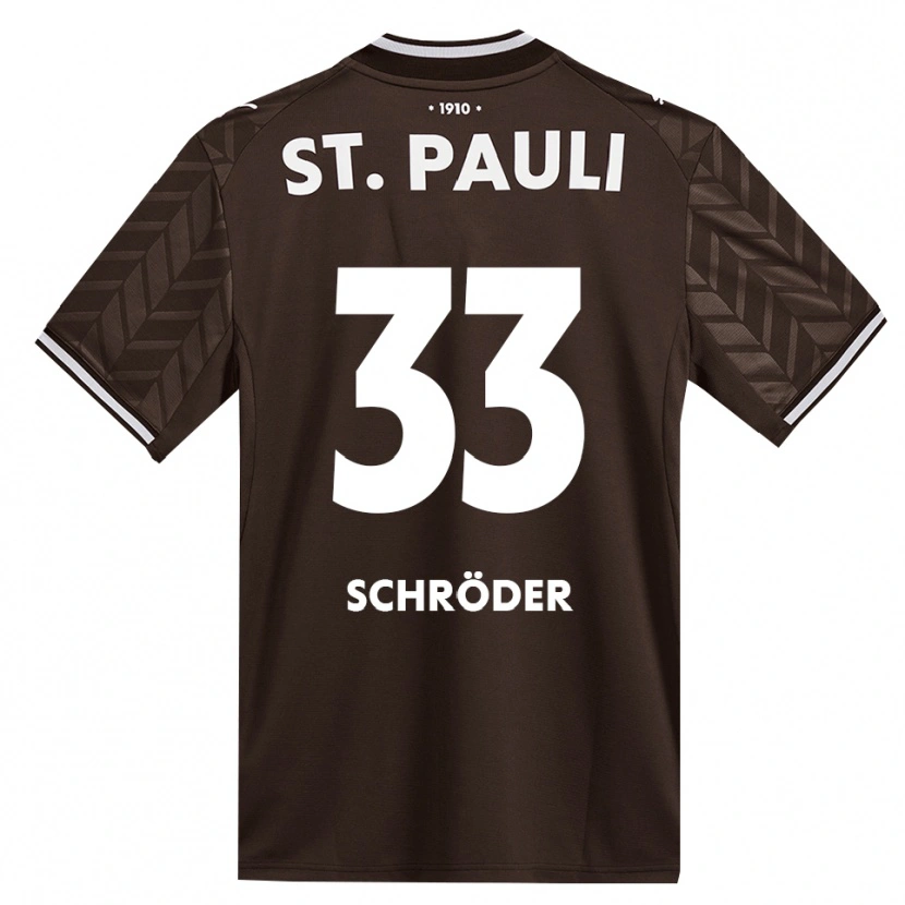Danxen Dames Lennard Schröder #33 Cafe Wit Thuisshirt Thuistenue 2026/27 T-Shirt
