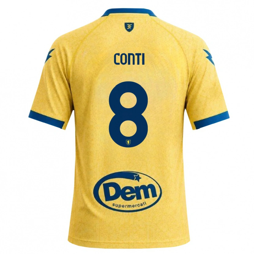 Danxen Dames Michelangelo Conti #8 Khaki Zwart Blauw Thuisshirt Thuistenue 2026/27 T-Shirt
