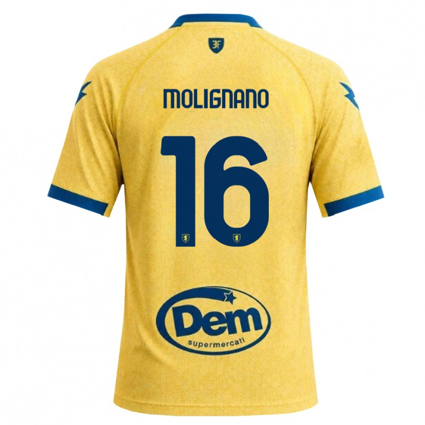 Danxen Dames Gaetano Molignano #16 Khaki Zwart Blauw Thuisshirt Thuistenue 2026/27 T-Shirt