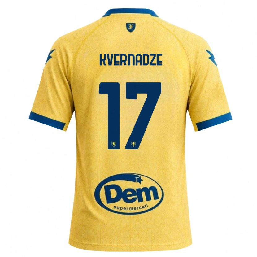 Danxen Dames Giorgi Kvernadze #17 Khaki Zwart Blauw Thuisshirt Thuistenue 2026/27 T-Shirt