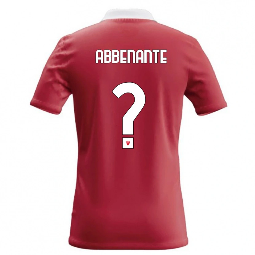 Danxen Dames Alessandro Abbenante #0 Rood Wit Thuisshirt Thuistenue 2026/27 T-Shirt