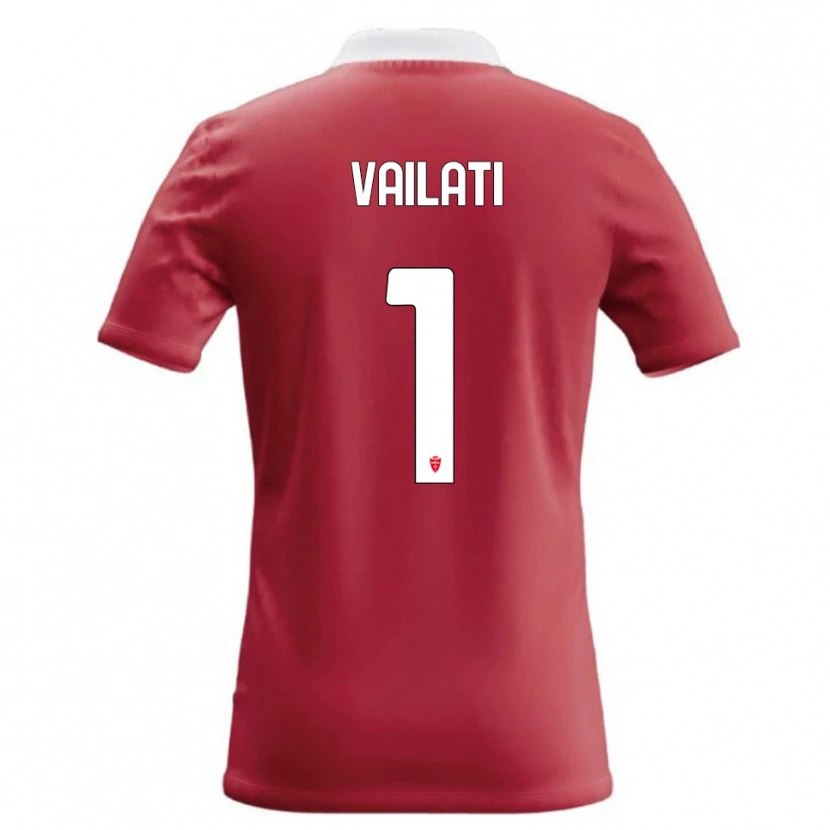 Danxen Dames Andrea Vailati #1 Rood Wit Thuisshirt Thuistenue 2026/27 T-Shirt