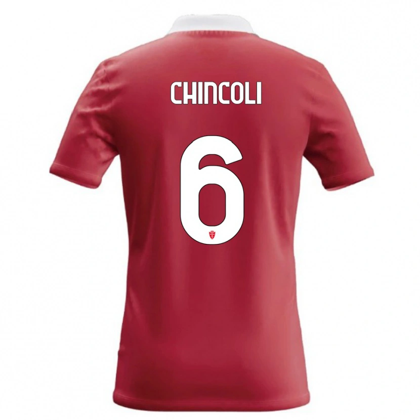 Danxen Dames Lorenzo Chincoli #6 Rood Wit Thuisshirt Thuistenue 2026/27 T-Shirt